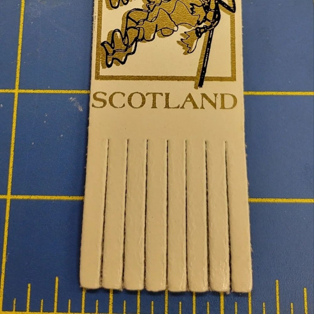 Scotland Leather Bookmark 9
